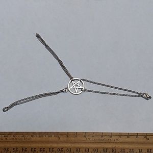 34.15 stainless steel witchy pentagram styled women's bracelet from canada
